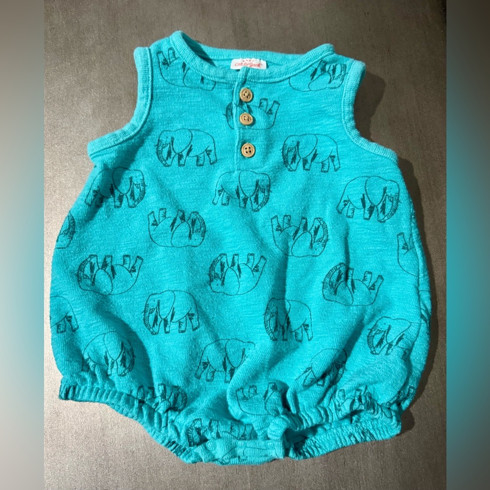 Adorable Elephant Bubble Romper
